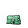 Bolso de mano Gucci Dionysus en piel de pitón verde - 00pp thumbnail