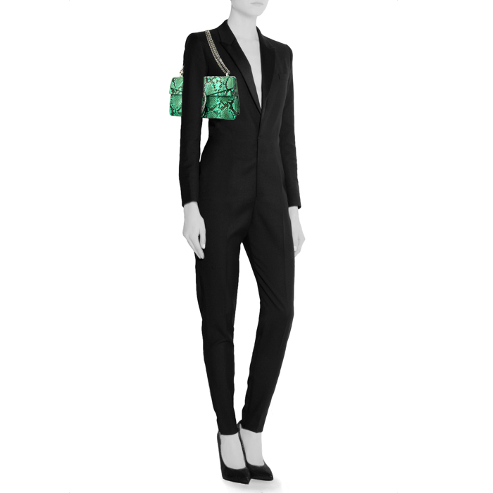 Sac à main Gucci Dionysus en python vert - Detail D1