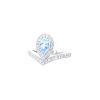 Chaumet Joséphine Aigrette ring in white gold,  diamonds and aquamarine - 00pp thumbnail