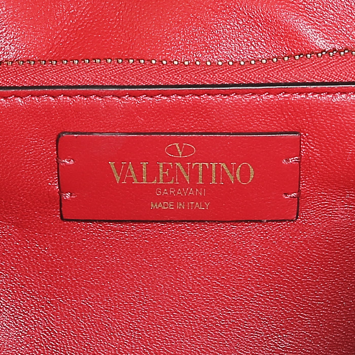 Borsa a tracolla Valentino Garavani Vsling in pelle rossa - Detail D4