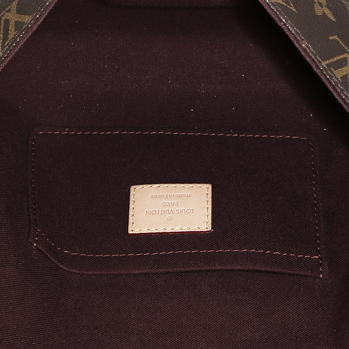 Borsa a tracolla Louis Vuitton  Favorite in tela monogram marrone e pelle naturale - Detail D3