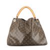 Louis Vuitton Artsy handbag in brown monogram canvas and natural leather - 360 thumbnail