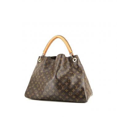 Louis Vuitton Artsy handbag in brown monogram canvas and natural leather