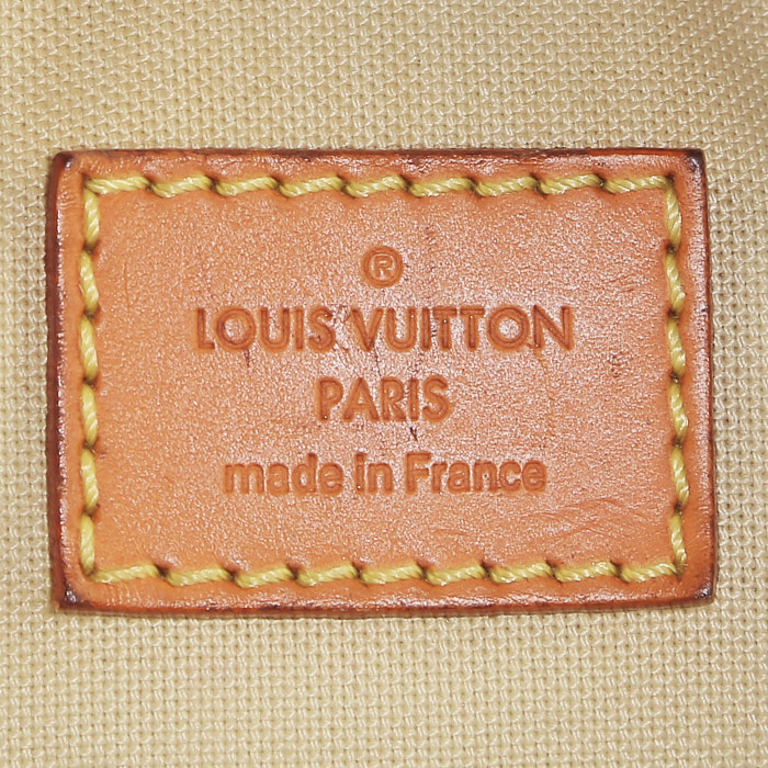 Borsa Louis Vuitton modello piccolo in tela monogram marrone e pelle naturale - Detail D3