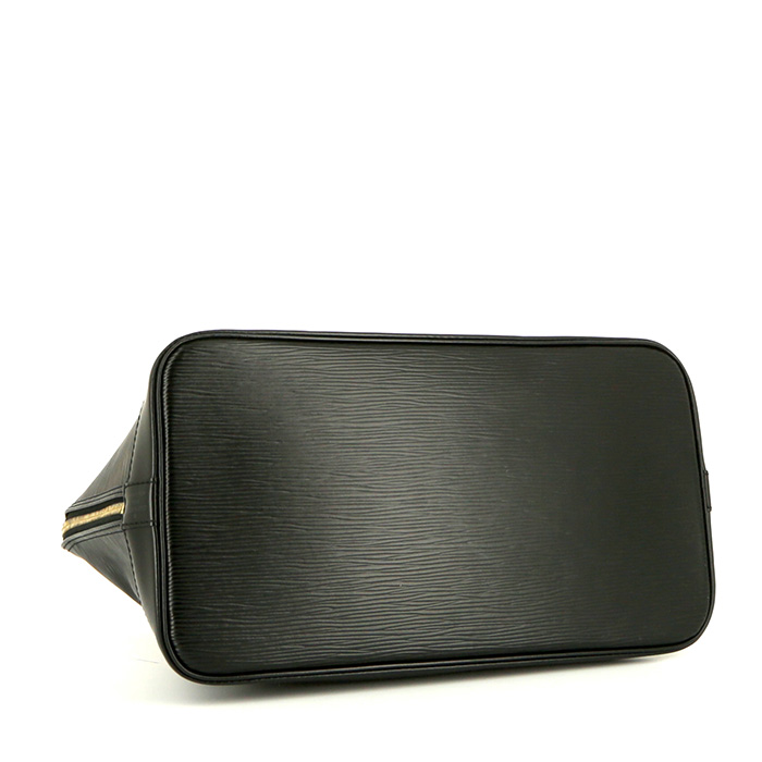 Bolso de mano Louis Vuitton  Alma modelo pequeño  en cuero Epi negro - Detail D4