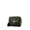 Bolso bandolera Chanel  Diana en cuero acolchado negro - 00pp thumbnail