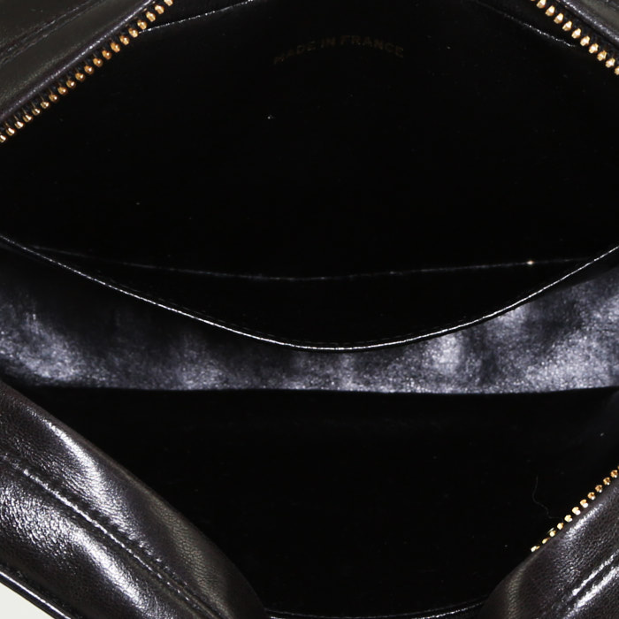 Borsa a tracolla Chanel  Diana in pelle trapuntata nera - Detail D2