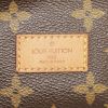 Sac bandoulière Louis Vuitton Saumur en toile monogram enduite marron et cuir naturel - Detail D3 thumbnail