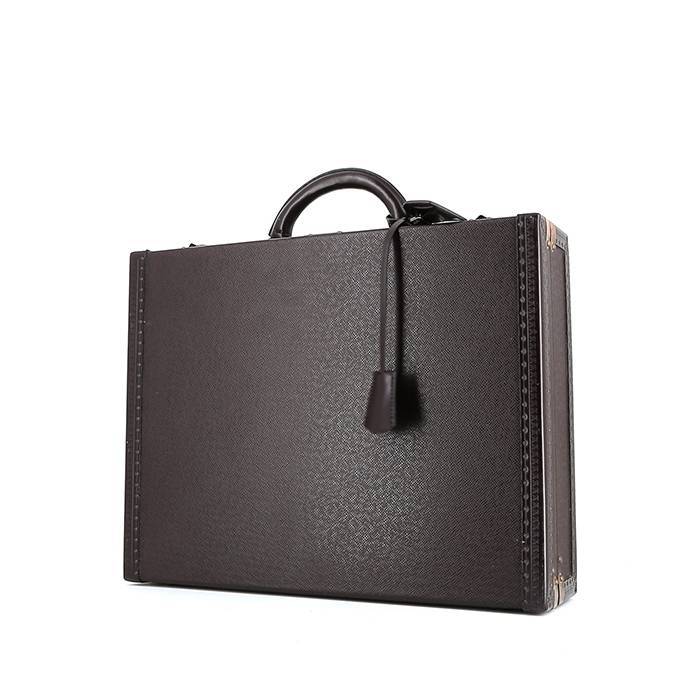 President Briefcase In Brown Taiga Leather