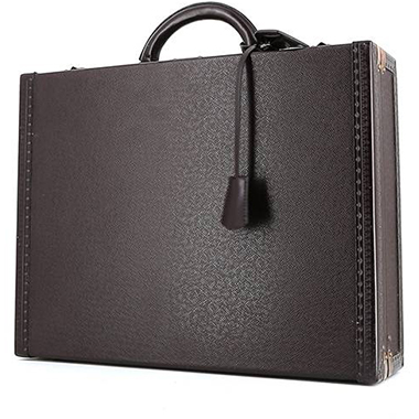 Borsa portadocumenti Louis Vuitton  President in pelle taiga marrone