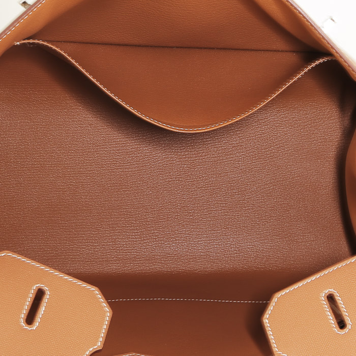 Borsa Hermès Birkin 35 cm in pelle gold - Detail D2
