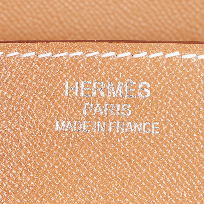 Bolso de mano Hermès Birkin 35 cm en cuero color oro - Detail D3