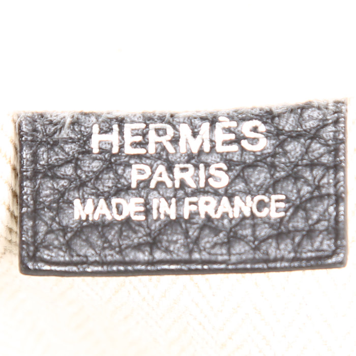 Borsa da viaggio Hermès  Victoria - Travel Bag in pelle togo nera - Detail D3