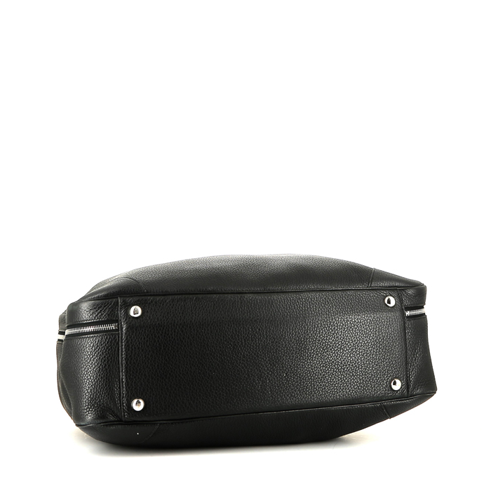 Borsa da viaggio Hermès  Victoria - Travel Bag in pelle togo nera - Detail D4