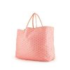 Goyard  Saint-Louis large model  shopping bag  in pink Goyard canvas  and pink leather - 00pp thumbnail
