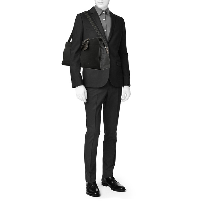 Bolsa de viaje Louis Vuitton en lona gris antracita - Detail D2