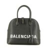 Bolso bandolera Balenciaga Ville Top Handle en cuero granulado negro - 360 thumbnail