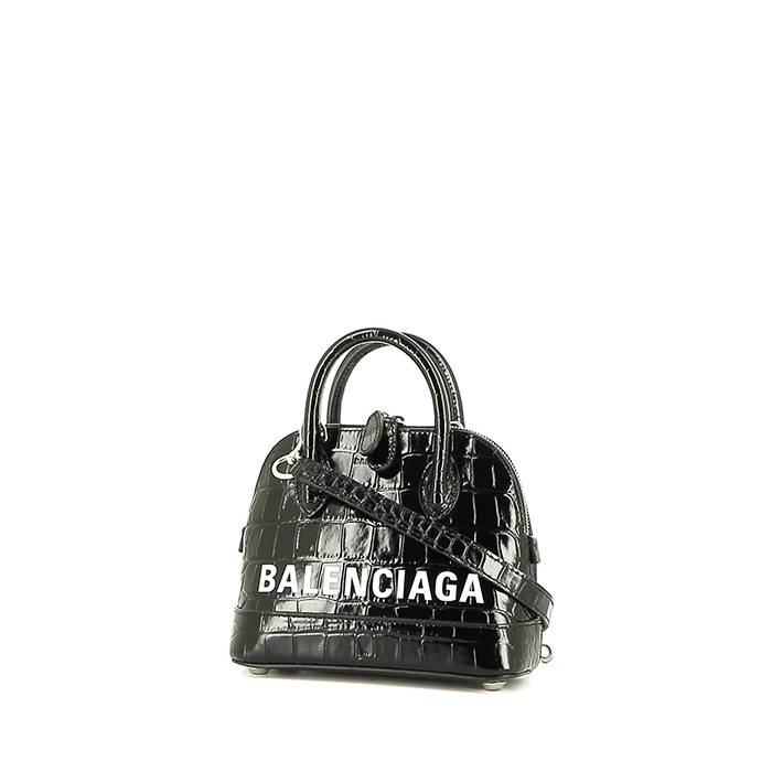 Balenciaga Mini Ville Pink  Gold Leather Bag  Haus of Designers Co