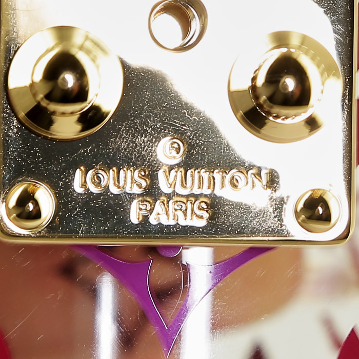 Louis Vuitton jewelry box in transparent plexiglas and pink leather - Detail D2