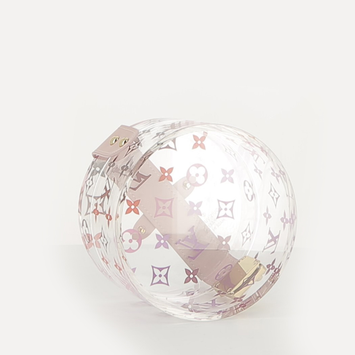 Louis Vuitton jewelry box in transparent plexiglas and pink leather - Detail D3