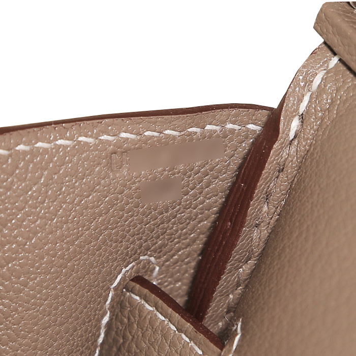 Borsa Hermès  Birkin 35 cm in pelle togo etoupe - Detail D4
