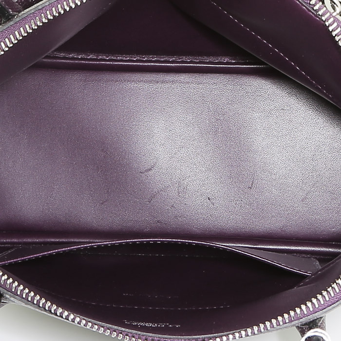 Borsa a tracolla Hermes Bolide in pelle Mysore plum - Detail D3