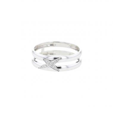 Sortija Mauboussin Etoile Divine en oro blanco y diamantes