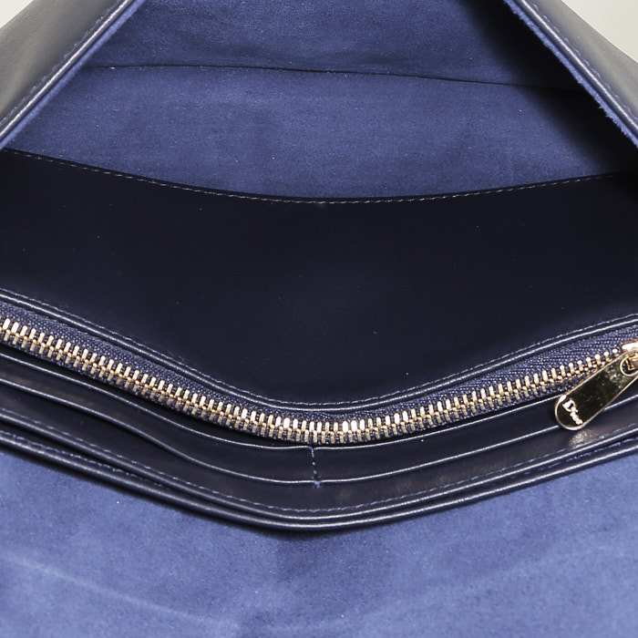 Dior shoulder bag in blue and pink leather - Detail D2