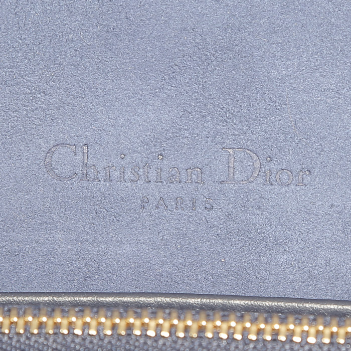 Bolso bandolera Dior en cuero azul y rosa - Detail D3