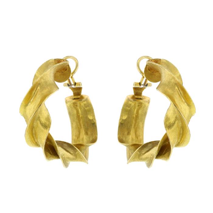 Orecchini A Clip Vintage Con Fiore In Cristallo Trasparente E Massiccio, Stile Anni '80 - Foto 5