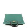 Hermès  Birkin 40 cm handbag  in green and dark green bicolor  epsom leather - 360 Front thumbnail