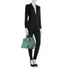 Hermès  Birkin 40 cm handbag  in green and dark green bicolor  epsom leather - Detail D1 thumbnail