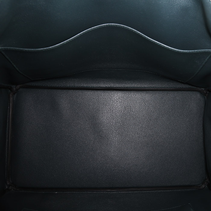 Borsa Hermès  Birkin 40 cm in pelle Epsom bicolore verde e verde scuro - Detail D2