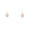 Pomellato Luna earrings in pink gold and quartz - 00pp thumbnail