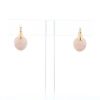 Paire de boucles d'oreilles Pomellato Luna en or rose et quartz rose - 360 thumbnail