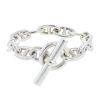 Hermès Chaine d'Ancre very large model bracelet in silver - 00pp thumbnail