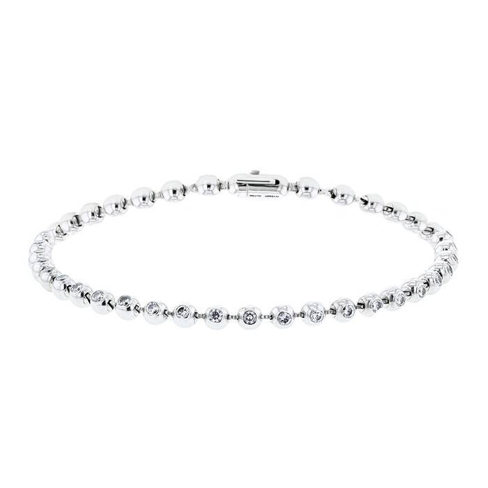 Cartier Perruque bracelet in white gold and diamonds - 00pp