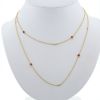 Tiffany & Co Color by The Yard long necklace in yellow gold,  diamonds and ruby - 360 thumbnail