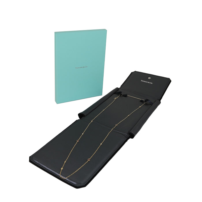 Collana lunga Tiffany & Co Color by The Yard in oro giallo,  diamanti e rubini - Detail D2