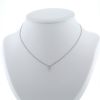 Tiffany & Co Diamond necklace in platinium and diamond (0.17 ct.) - 360 thumbnail