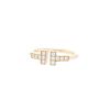 Anello Tiffany & Co Wire modello piccolo in oro rosa e diamanti - 00pp thumbnail
