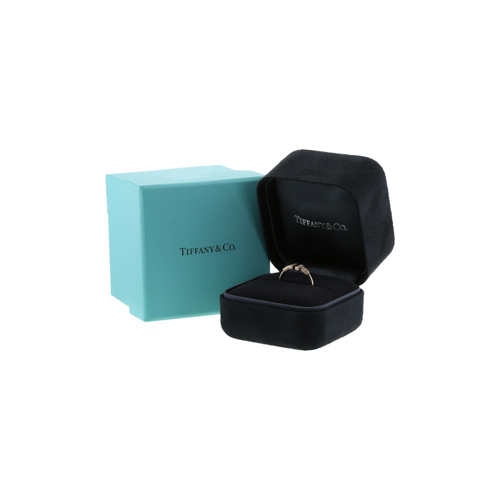 Tiffany 
Co Wire small model ring in pink gold and diamonds - Detail D2