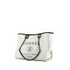 Bolso Cabás Chanel Deauville en lona gris y cuero negro - 00pp thumbnail