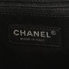 Chanel Deauville shopping bag in grey canvas and black leather - Detail D3 thumbnail