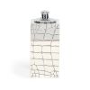 Christian Dior, “Crocodile skin” great table lighter, in silvered metal, opening on a cigarettes box, signed, of the end of the 1970's - Detail D1 thumbnail