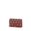 Miu Miu pouch in burgundy quilted leather and strass - 00pp thumbnail