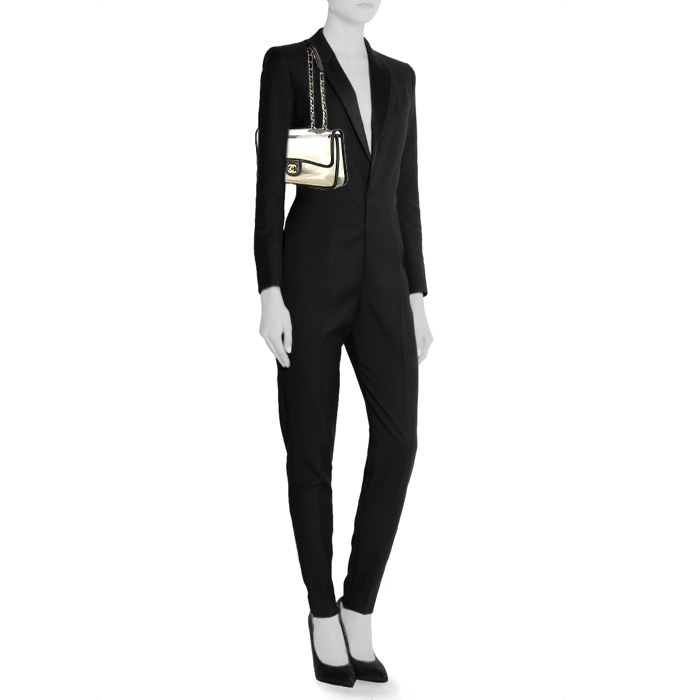 Sac à main Chanel Timeless Sand By The Sea en PVC transparent et cuir noir - Detail D1