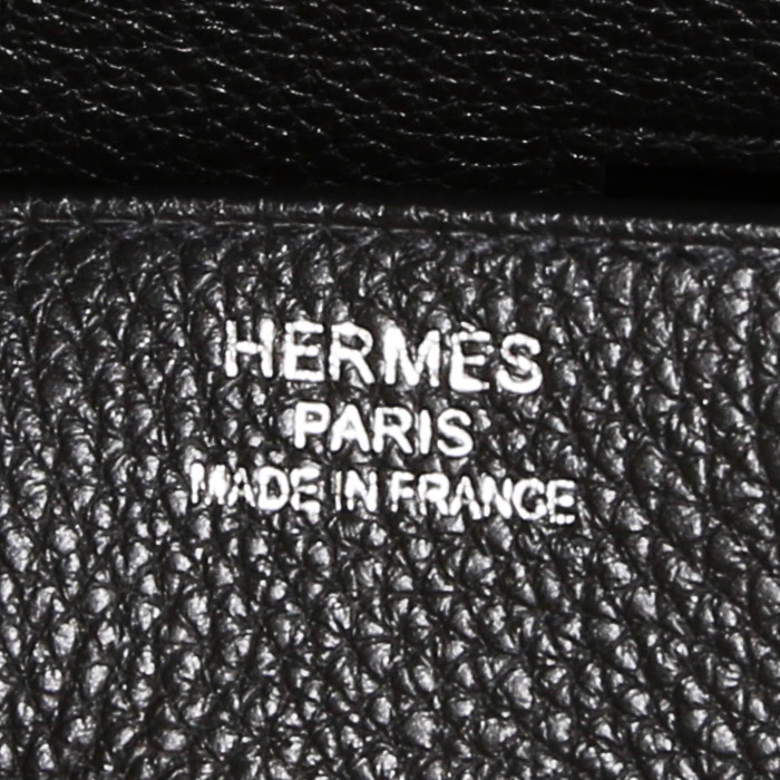Hermès Birkin 35 cm handbag  in black togo leather - Detail D4