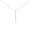 Bulgari Lucéa necklace in white gold, diamonds and pearl - 00pp thumbnail