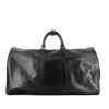 Bolsa de viaje Louis Vuitton Keepall 55 cm en cuero Epi negro - 360 thumbnail